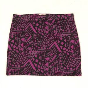 Forever 21 | Purple and Black Tribal Mini Skirt